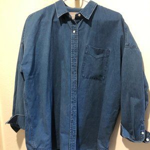 Everlane denim shirt size 14